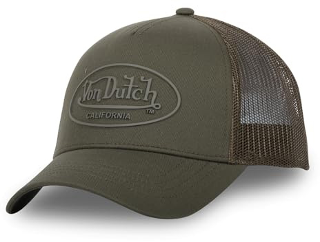 Von Dutch Uni Oval Logo Cap Basecap Baseballcap Trucker Meshcap Damen/Herren - Snapback, mit Schirm, Schirm Frühling-Sommer Herbst-Winter Frühjahr