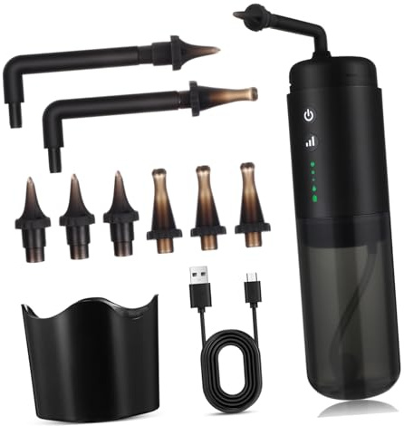 minkissy Dispositivo Elettrico per Lavaggio Auricolare Ugelli di Ricambio, Kit Completo per Pulizia Orecchie Sicura a Casa, Irrigazione Automatica Intelligente per Rimozione Cerume Adulto
