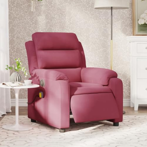 IKAYAA Elektrischer Massagesessel Fernsehsessel mit Liegefunktion Relaxsessel Elektrisch Verstellbar Massage Sessel Massagefunktion Liegesessel Wohnzimmer Relaxliege