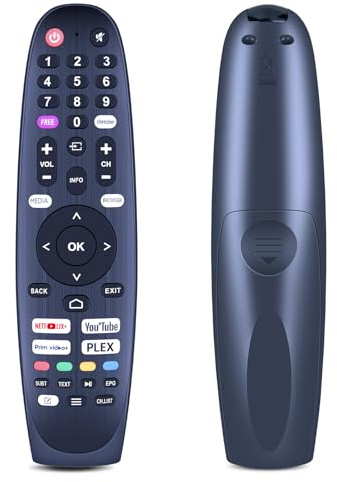 TCNOUMT Neue Ersatzfernbedienung für JTC TELESYSTEM Diamant AKAI QLIVE Allview edenwood grunkel TV 24HV10T3 43FV10T1 Q32H231 Q43US231