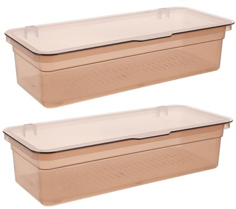 CHICAMPERA Contenitore Portaposate da Cucina Drenaggio, 2 Pezzi in Pp | Piano Cucina, Design Moderno e Leggero, Soluzione Versatile per Utensili e Accessori