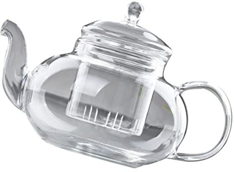 Teiera in Vetro Borosilicato 600ml per Infusione Alta Temperatura