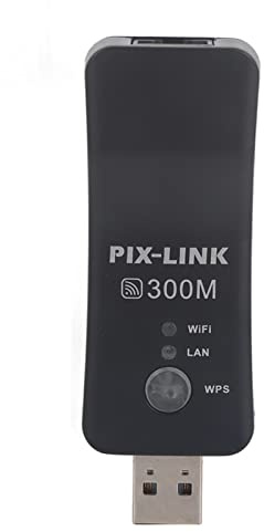Ejoyous Mini Extensor WiFi de 300m, Amplificador de Repetición Inalámbrico USB Signal Booster Ap WiFi Smart TV Network Adapter para Teléfono Móvil Portátil