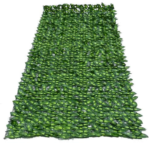 Clôture de jardin – Treillis artificiel extensible | Feuille de fleurs | Panneau de lierre imperméable | Panneau de naturel pour extérieur, intérieur, terrasse, pelouse, balcon