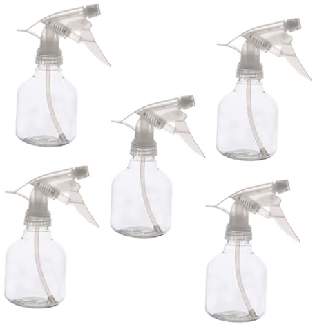 TOVINANNA 5piezas Botella De Spray Para Salón Color Transparente Para Peinar El Cabello Jardinería y Limpieza De Superficies