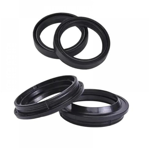 Joint de poussière de la Fourche de Moto et Joint d'huile 50x63x11 50x63 Compatible avec Divers systèmes de Suspension de Fourche(Dust and Oil Seal)