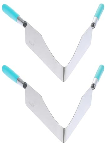 TOYANDONA 2 pièces Pince à Gâteau Inox Ustensile Pâtisserie Créatif pour Découpe Rapide Résistant et Pratique pour Cuisine Maison et Professionnelle Couleur Aléatoire Couleur Aléatoire