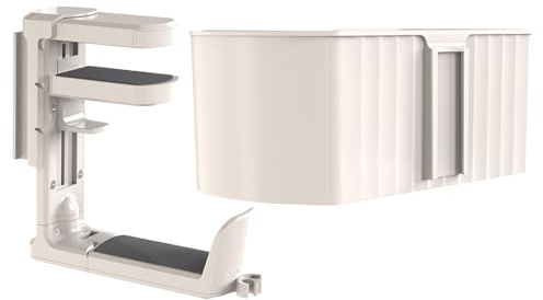 Maodom Portavasos con clip para escritorio, colgador de abrazadera, colgador de auriculares, para taza de café, controlador de teléfono, auriculares, bolígrafo, escritorio, mostrador de mesa, oficina