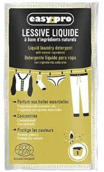 EASYPRO Lessive Liquide Ecocert en Dose de 50 ML par 250 doses