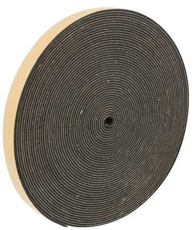 VILLFUL Bande D’Étanchéité en Mousse EVA 12 MM 10 Mètres Ruban Adhésif Imperméable pour Haut-Parleur Joint D’Insonorisation et Isolation Phonique Accessoire pour Haut-Parleurs de