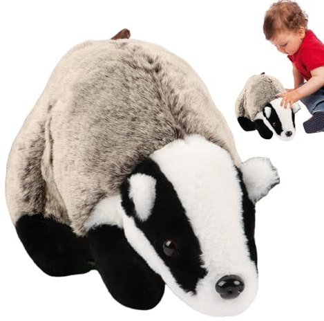 Simpatico peluche di tasso - Figura di tasso decorativo tenero per bambola di peluche morbida | Casa Camera da Soggiorno Arredamento per ufficio Peluch Regalo per bambini Adulti Amanti degli an