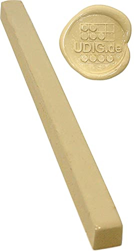 Siegellack Cremeweiß - Bank - 1 Stange, 20 cm, Siegellackstange Banklack elfenbein-farben für brechende Siegel