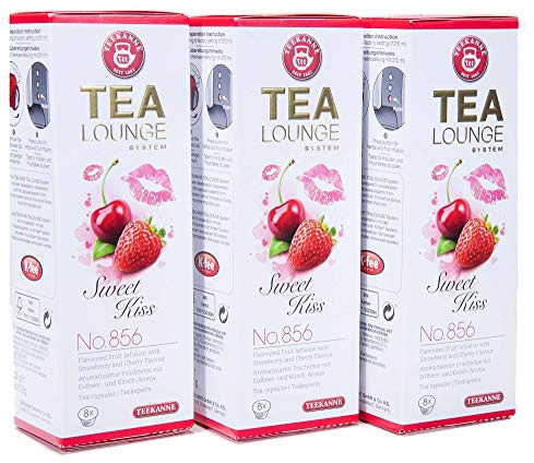 Teekanne Tealounge Kapseln Sweet Kiss No. 856 K-Fee 3er Pack (24 Kapseln)
