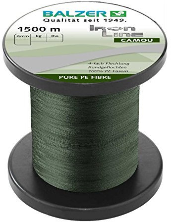 Balzer IronLine Camou geflochtene Schnur 0.13mm 1500m
