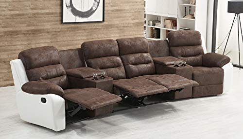 Mapo Möbel Microfasersofa Kinosofa Fernsehsofa 5131-Cup-42-PU