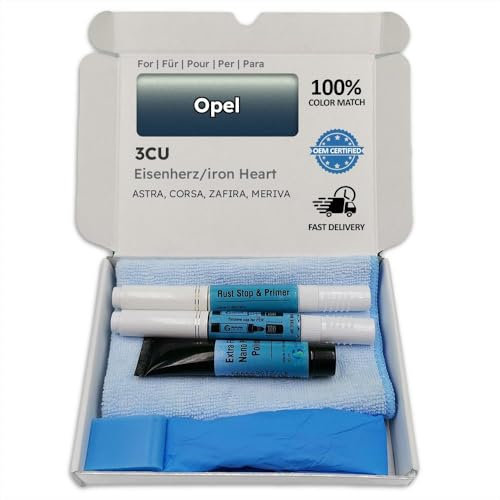 Genuine Colors Lackstift EISENHERZ Iron Heart 3CU für Opel Blau Astra Corsa Zafira MERIVA