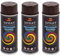 VE-INDUSTRIES Lackspray nach RAL 3er Sparpack Spraydose 400ml Buntlack für Holz, Metall (8016 Mahagonibraun)