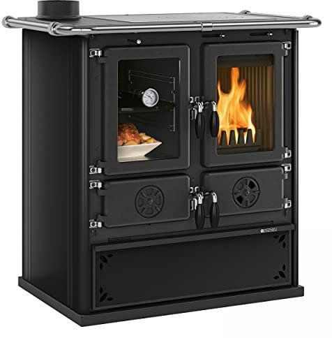La Nordica 7013136 Rosetta Sinistra BII Steel Küchenofen Schwarz/A