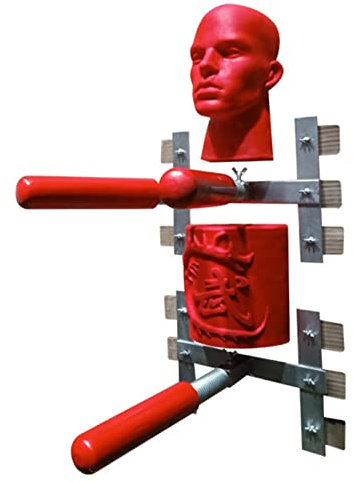 Wing Chun Dummy Tragbares Trainingsgerät mit Flügel Chun, Haltbarkeit Flügel Chun Dummy Trainer Holz, Hängende Chinesische Traditionelle Kampfkunst Mann Haufen mit Frühlingsarm
