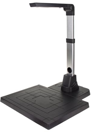 Book Scanner, 20MP High Resolution Portable Document Camera, OCR Multi-Language USB Document Scanner, A3 Large Format Scanner Compatible for Windows
