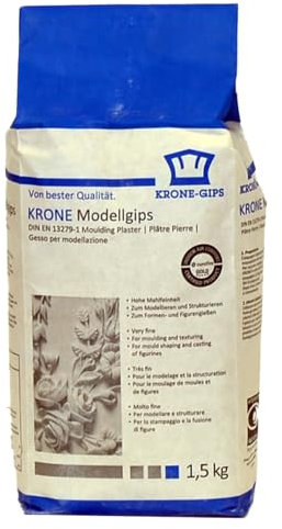 Krone Modellgips zum Modellieren 1,5 kg weiß