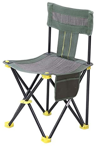 Outdoorstuhl Campingstuhl Klappstuhl Atmungsaktiver Outdoor-Mesh-Stuhl, Tragbarer Strand-Angelstuhl, Klappstuhl, Hocker Mit Seitentasche, Tragbare Aufbewahrung Angelstuhl Faltstuhl Camping-Stühle ( Si