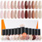 Modelones Nail Polish Set - 12 Colors Nude Brown Gold Glitter Autumn Varnish Neutral Pink Finger Polish Bulk Manicure DIY Art Salon Home