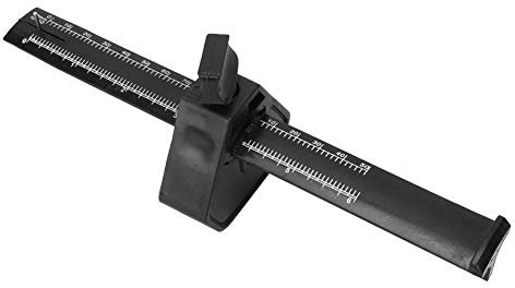 Risegun Medidor de trazado de metal, marcador de marcado paralelo, herramienta de carpintería de metal con escala, 0-150 mm, escritura de carpintero, calibre de trazado de metal