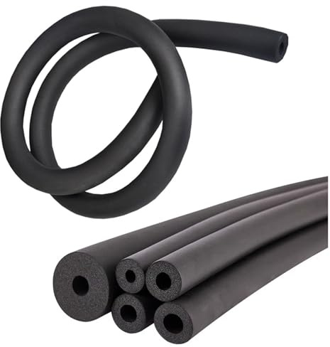 Generisch Rohrisolierung Kautschuk Isolierschlauch ID 6mm 13mm 16mm 20mm 25mm 32mm 43mm 50mm 63mm 76mm 90mm Isolierschlauch Schwarz(50mmx20mmx1.8m)