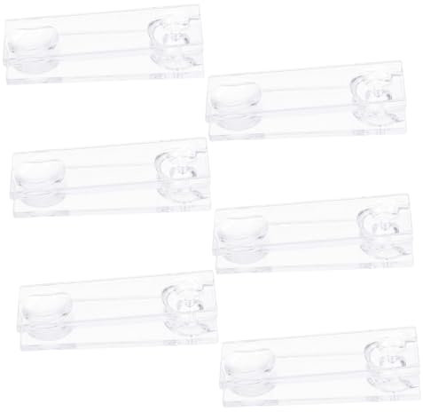PRETYZOOM Topes para Cordón De Persianas Verticales 6 Piezas Cristal, Accesorios Contrapeso Compactos, Prácticos para Persianas Enrollables, Decoración Funcional Hogar