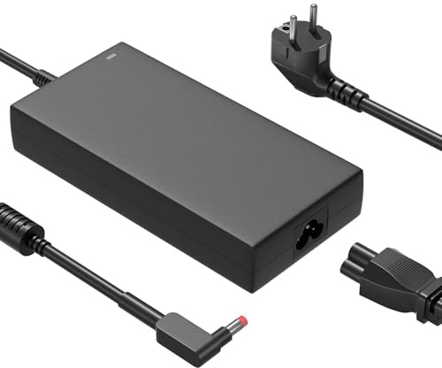 HSXIRQA 180W Laptop Ladekabel Kompatibel mit Acer Nitro 5 7 V17 V16 V15 V14 AN515 AN517 und Predator Helios 300 PH315 PH317 G3-573 Triton 300 500 PT315 PT314 Laptop Netzteil Ladegerät (für 135W)
