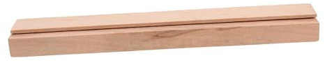 HOMSFOU Holz-schubladenauszug Mittig Geführte Laufsschienen Aus Massivholz Stabile Kommoden Sideboard-schiene Einfach Montierbare Auszugsschienen Für Ersatz Holz-ordnungsystem
