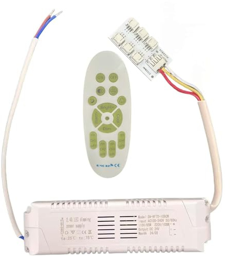 3-In-1trasformatore Led,Interfaccia Catena Trasformatore,Telecomando,Applicare A Plafoniera Led Soffitto Moderna, Lampadario Soggiorno Moderno (108, Watt)