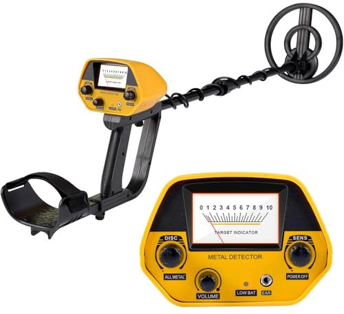 Metal Detectors for Adults,High Accuracy Metal Detector,Höhenverstellbare 30-42 Zoll mit 20cm wasserdicht Suchspule und Kopfhörer Multifunktionaler Leichter Metalldetektoren für Kinder und Erwachsene