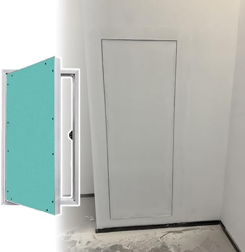 Revisionsklappe Trockenbau 60 X 120 Cm Große Zugangstür, Lackierbar, Wand-Revisionsklappe mit Druckverschluss und Öffnung, Große Dachbodenluke Flächenbündig, Verdeckte Revisionsluke aus Gipskarton