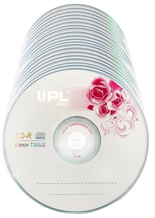 25PCS CD-R 700MB/80min Disco Vuoto Grado A 52X Multispeed Musica CD Disk Ad Alte Prestazioni Registrazione Stabile Archiviazione Dati