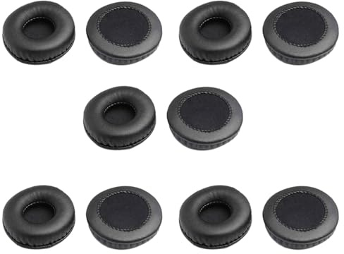 Owaefuqoir 5 Par 70 mm Almohadillas, Almohadillas de Espuma de Repuesto Universal Cojín para Auriculares Esponja de Cojines