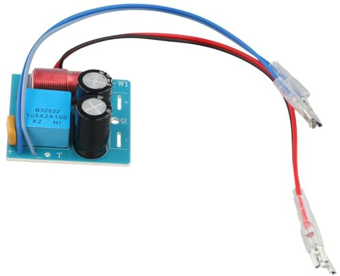 Agmoctz divisor de frecuencia de audio de altavoz de 60 W a 2 vías triple baja 2 accesorio cruce