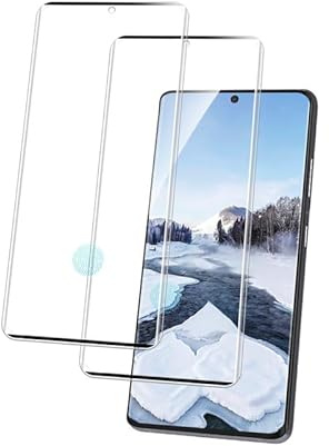 2 Stück Anti-Fingerprint Panzerfolie für Samsung Galaxy S21 Ultra Panzerglas,Anti-Staub Folie für Schutzfolie Samsung Galaxy S21 Ultra Schutzglas,HD Klar Volle Abdeckung Displayschutz