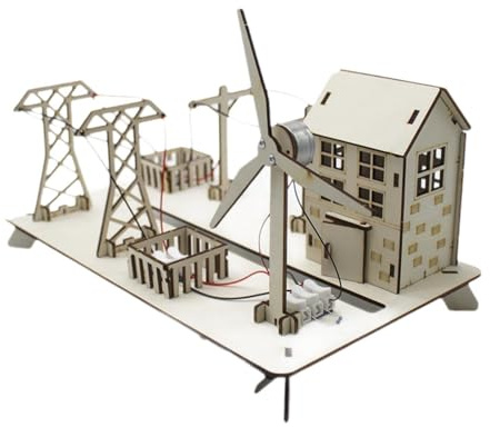 SZLIFE Kit scientifique pour enfants : expériences scientifiques, bricolage, puzzles 3D en bois, jouets d'activités et éducatifs, énergie éolienne, pour