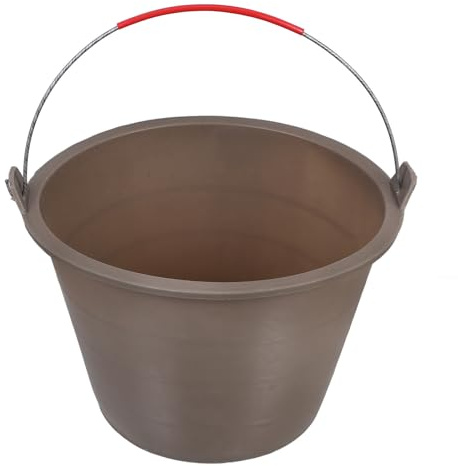 Luxshiny Cubo de Cemento de Plástico Pp de 8.5l con Diseño Grueso y Reforzado, Asa Resistente para Obra y Uso Doméstico, Fácil de Transportar y Duradero