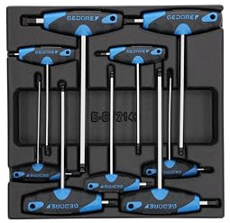 GEDORE Winkelschraubendreher-Satz in 2/3 ES-Modul, 1 Stück, 1500 ES-DT 2142