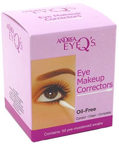 Andrea Eye Q's Eye Make-Up Correctors Swabs 50 Count (2 Pack)