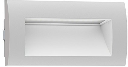 ledscom.de Lampada da incasso a parete a LED ZIBAL, downlight per esterni, IP65 opaco, 140 x 70 mm, 3,3 W, 209lm, bianco caldo