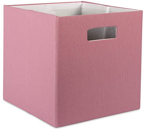 DII Poly-Cube Förvaringskollektion med hårda sidor, hopfällbar, solid, liten, rosa