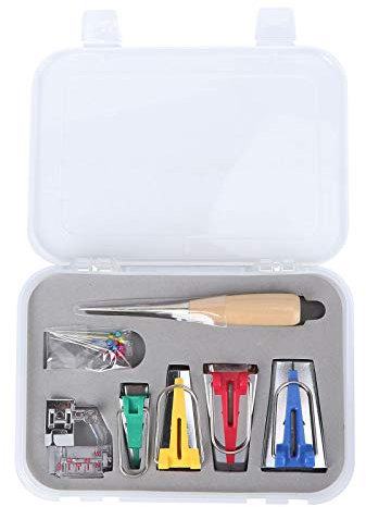 BESTOMZ Schrägbandformer Kurzwaren Schrägband Werkzeug Edelstahl Nähen Zubehöre (16)