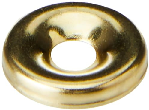 Bulk Hardware Bh05861 EB Surface à vis Tasse Rondelle pour vis n ° 8, Laiton plaqué – Lot de 100