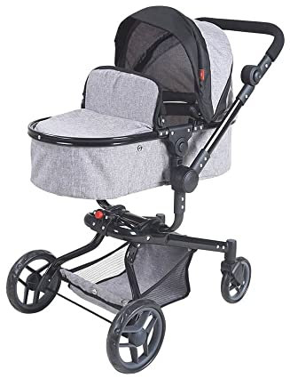 knorr toys KNORRTOYS.COM 90987 - Puppenwagen Boonk - Stone, 52 cm, 59 x 42 x 80 cm