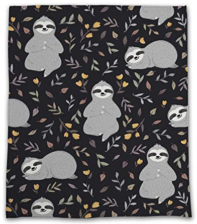 YISUMEI Kuscheldecke Cartoon Lustiges Faultier Decke Sanft Flanell Weich Fleecedecke 150x200 cm