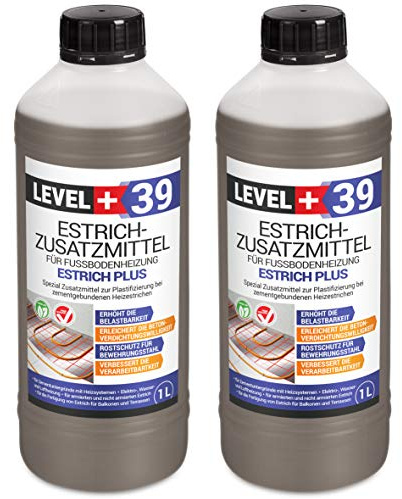 2L Estrichzusatzmittel für Fußbodenheizung, Heizestrich | Zementestrich RM39
